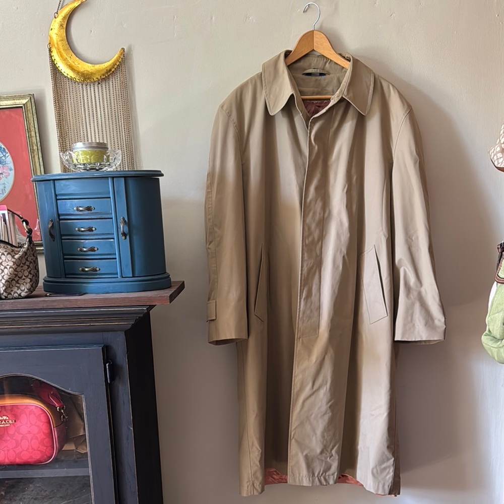 🧥🌟🌙☔️Classic Tan Men's Coat